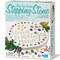 4M: Make Your Garden: Stepping Stone - DIY Ceramic Yard Decor Kit, All-In-1 Art & Craft Set, 7.5" Mold, Decorate W/ Beads-Glitter-Stones, Kids Ages 8+
